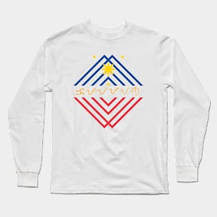 Baybayin word Kapayapaan (Peace) Long Sleeve T-Shirt